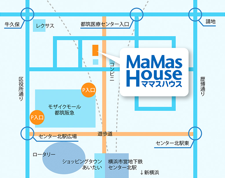 ママスハウスの地図